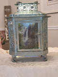 Genuine 19th Century/Early 20th Century Antique Ship Lantern with Lighted River View